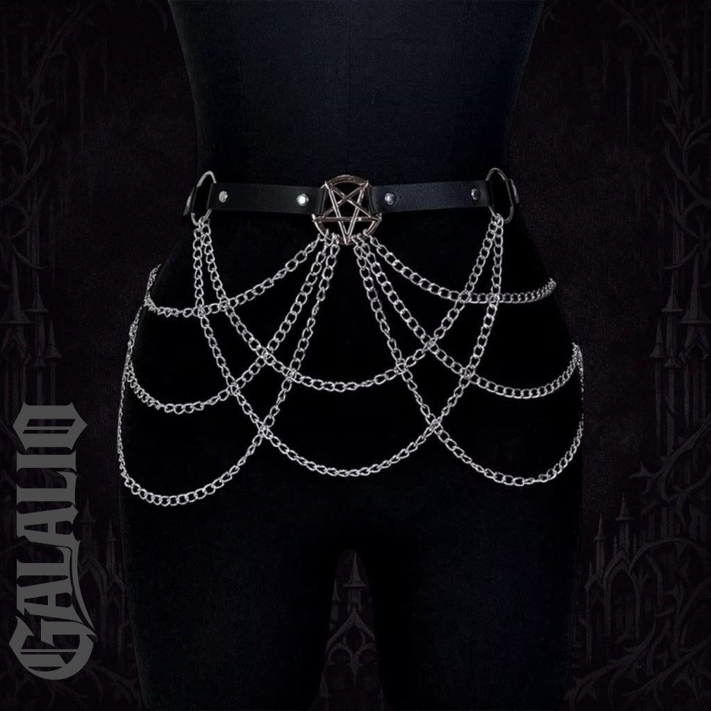 Women Fashion Street Style Chain Belt Harness