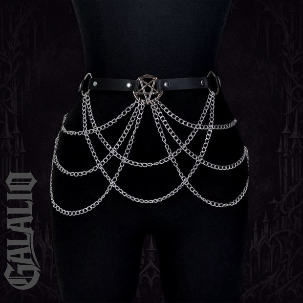 Women Fashion Street Style Chain Belt Harness