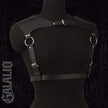 Women Fashion Belt PU Leather Body Shoulder Armor Chest Harness