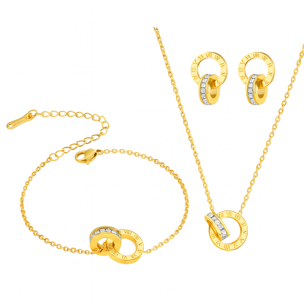 3Pcs Women Stainless Steel Set