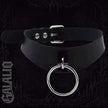 Women PU Leather Gothic Choker Necklace