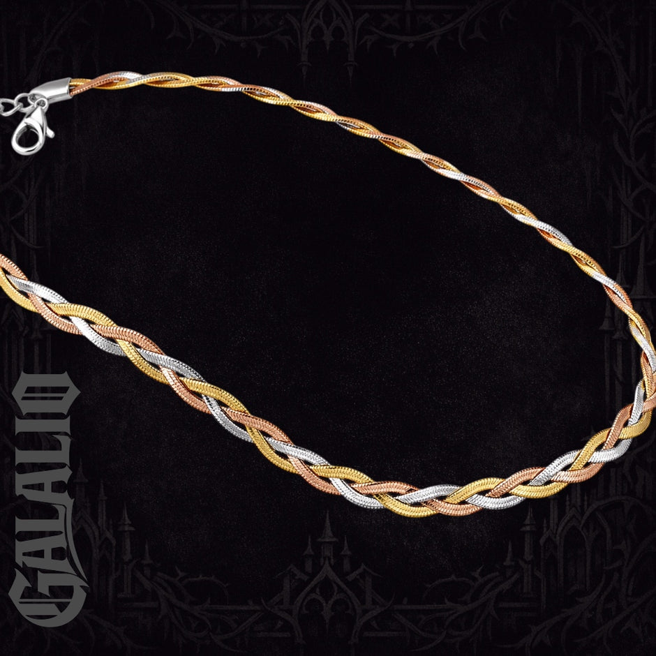 3 Color Stainless Steel Bohemia Snake Necklace