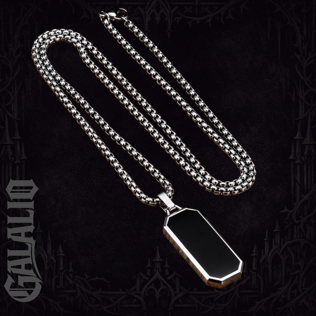 Men Solid Stainless Steel Pendant Necklace