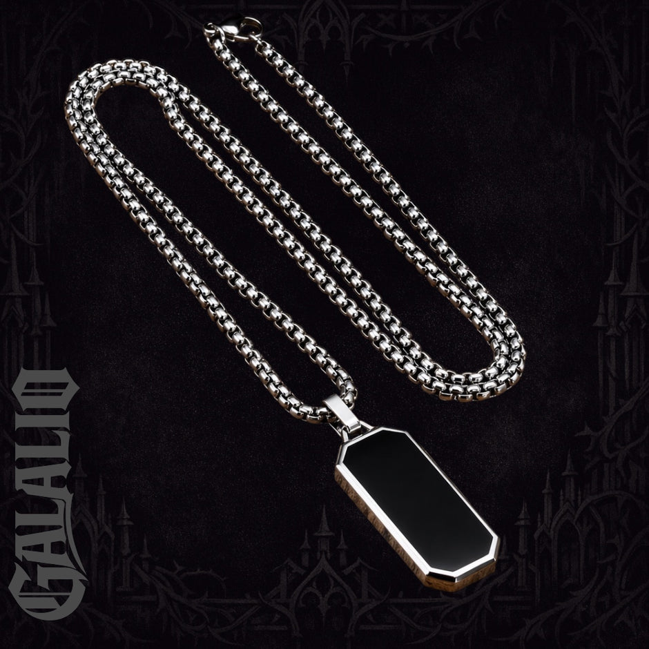 Men Solid Stainless Steel Pendant Necklace