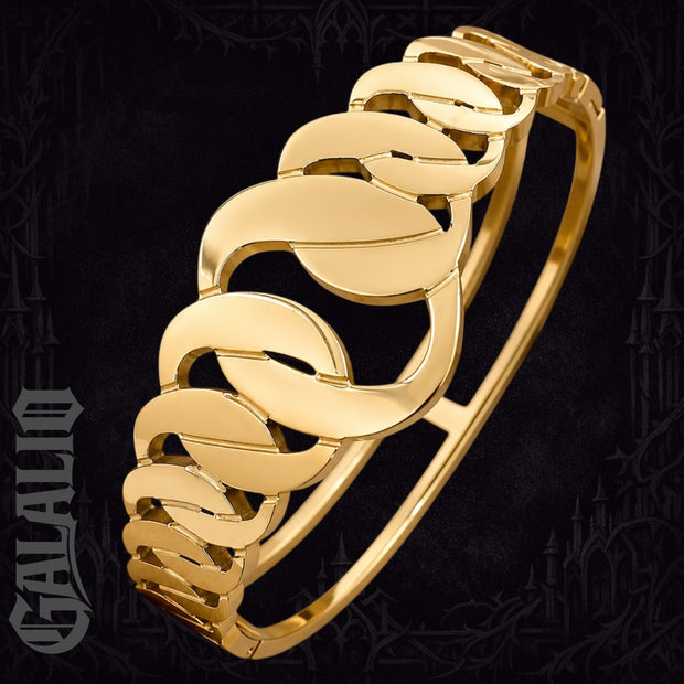 Fashion Design Hollow Chain Stainless Steel Bangle Bracelet