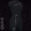 Women Gothic Punk Style PU Leather Body Restraint Set