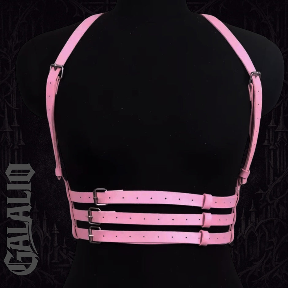 Women's Body Harness Strap Leather Restraint Chest Belt