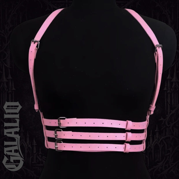 Women's Body Harness Strap Leather Restraint Chest Belt