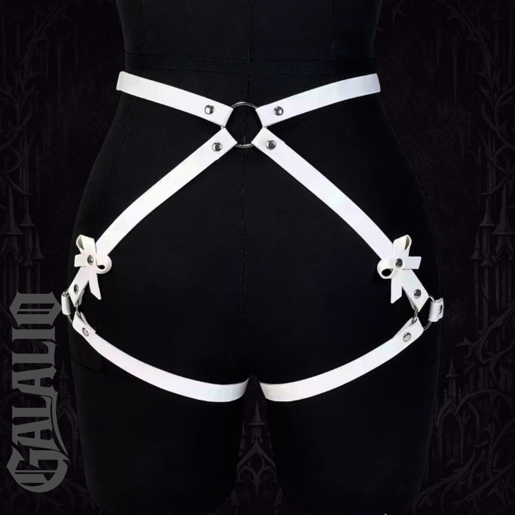 Women Sexy PU Leather Leg Harness Decoration Trend Punk Waist Belt