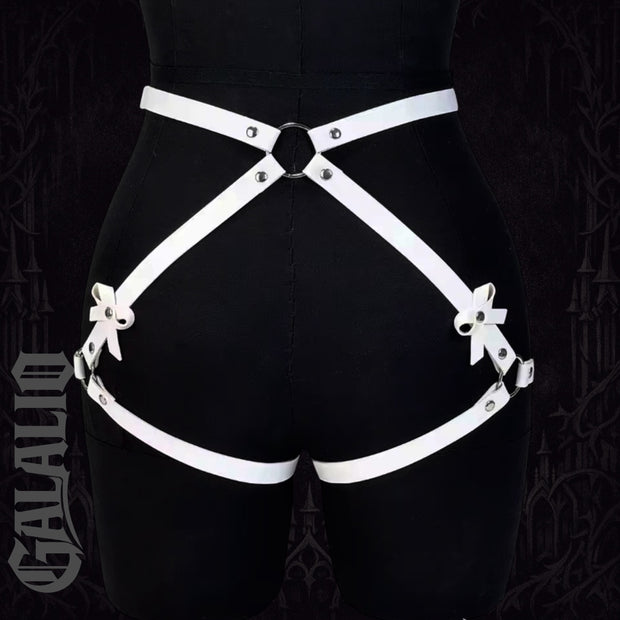 Women Sexy PU Leather Leg Harness Decoration Trend Punk Waist Belt
