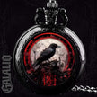 Exquisite Vintage Black Crow Goth Quartz Pocket Watch