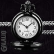Gothic Design Black Raven Chain Pocket Watch