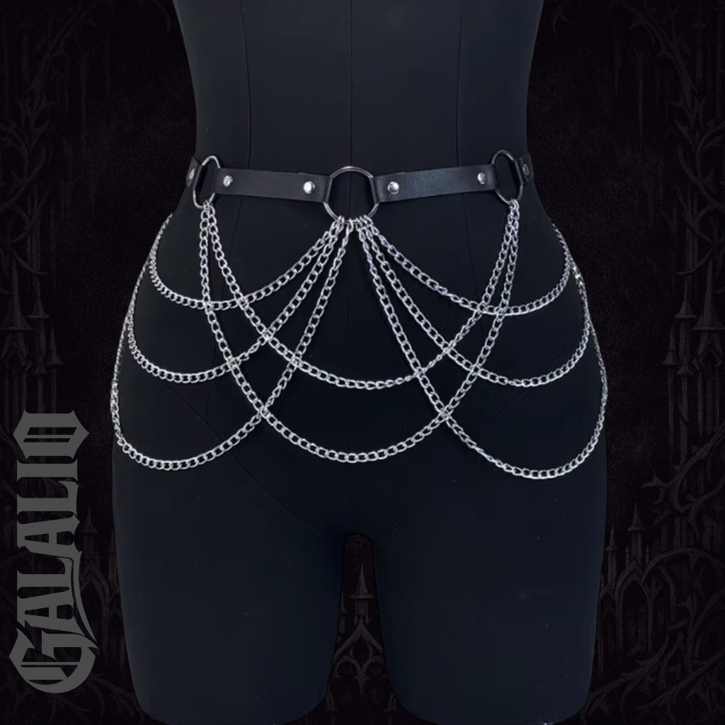 Women Fashion Belt Tassel Chain Street Style Chain Harness