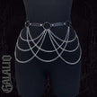 Women Fashion Belt Tassel Chain Street Style Chain Harness