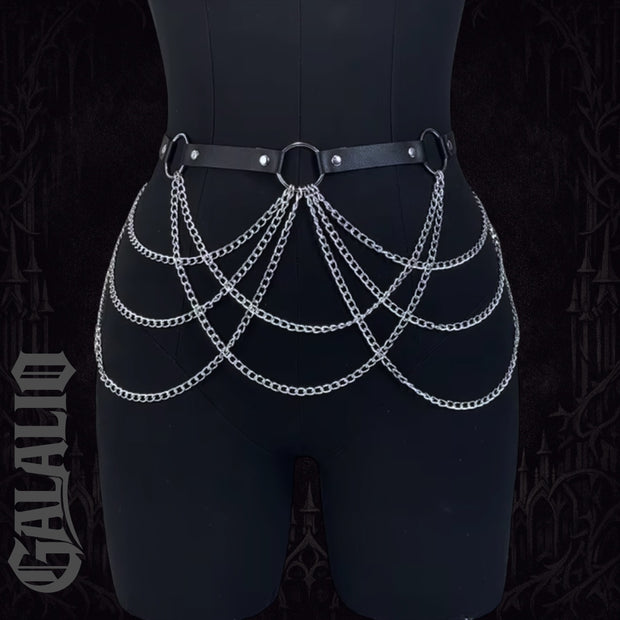 Women Fashion Belt Tassel Chain Street Style Chain Harness