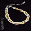 Women Stainless Steel Snake Chain Necklace & Bracelet Set