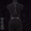 Women Gothic Punk Faux Leather Bondage Lingerie Belt Harness