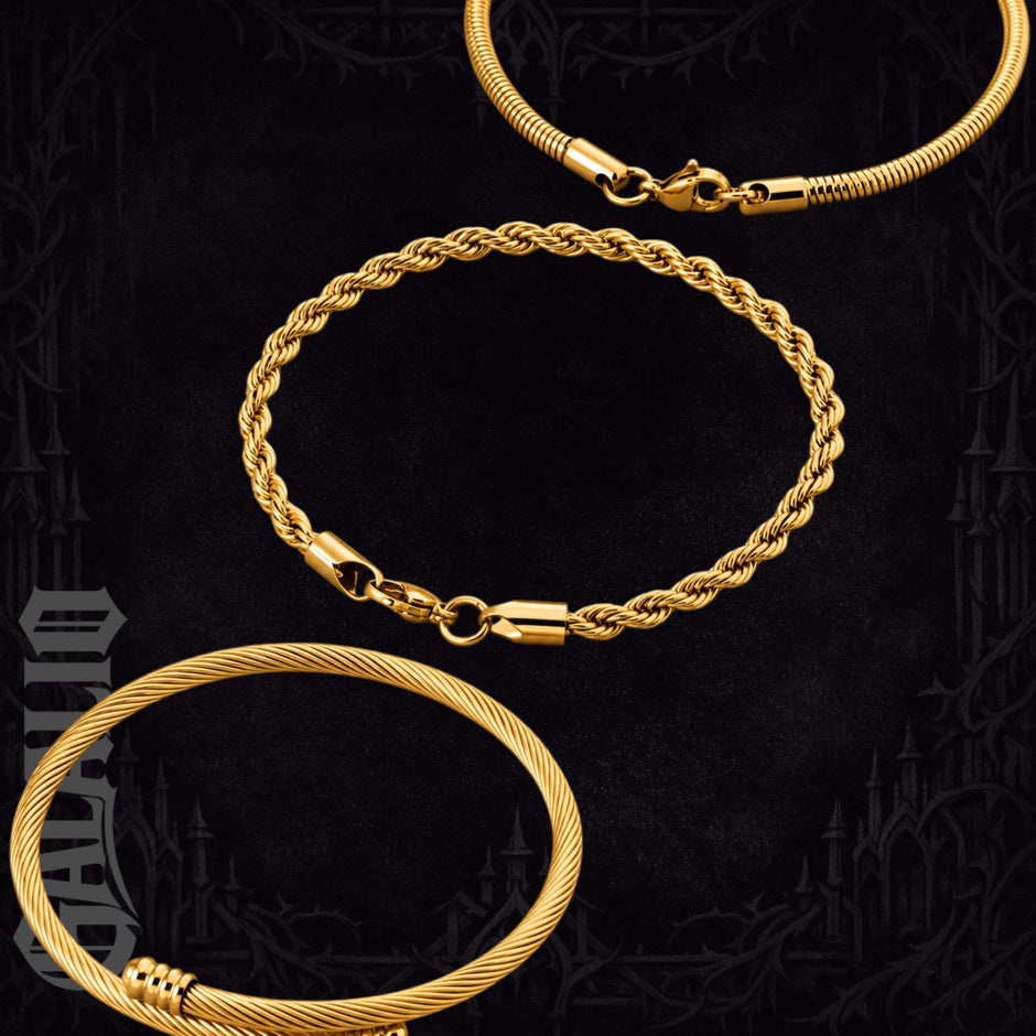 Women 3Pcs/Set Stainless Steel Bracelet