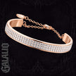 Ross Gold Crystal Women Stainless Steel Bracelet