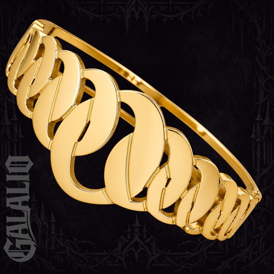 Fashion Design Hollow Chain Stainless Steel Bangle Bracelet