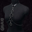 Women Black PU Leather Adjustable Body Harness