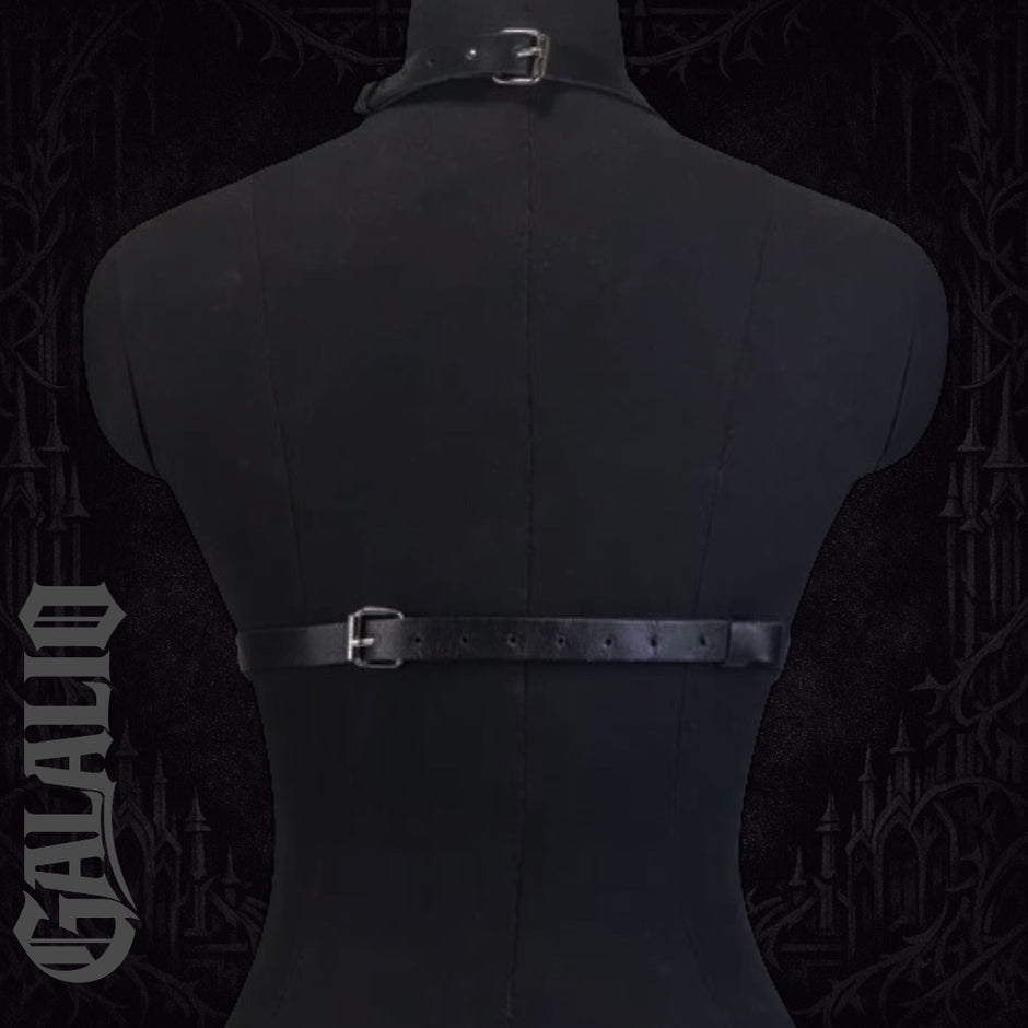 PU Leather Cage Bra Harness Chest Bra Harness