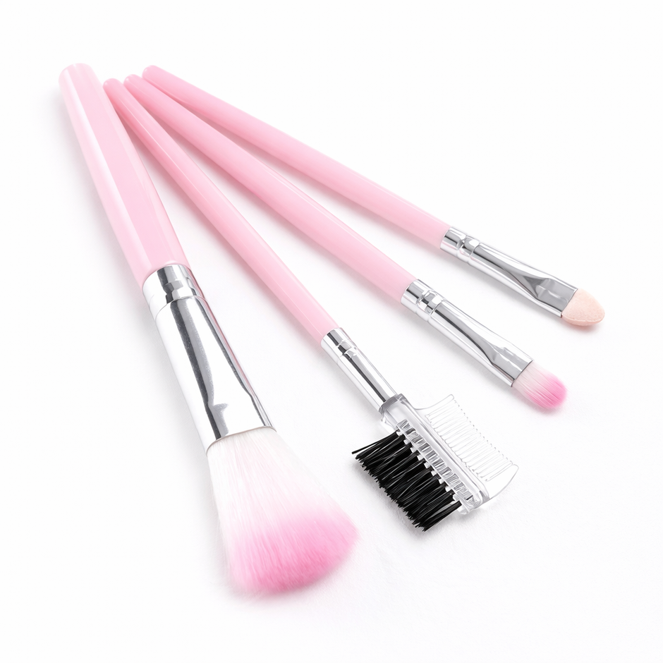 5Pcs/Set Pink Makeup Brushes