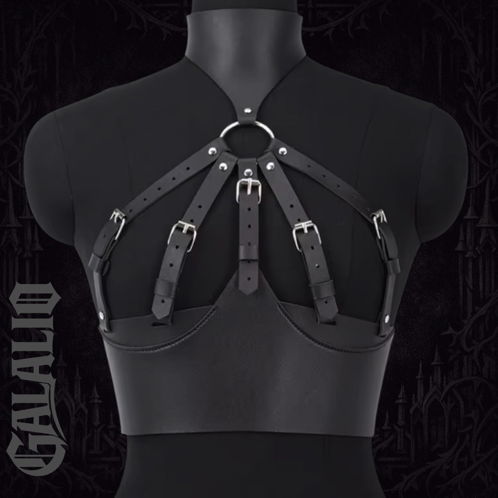 Women Fashion Belt Wide Corset Leather Corselet Harness