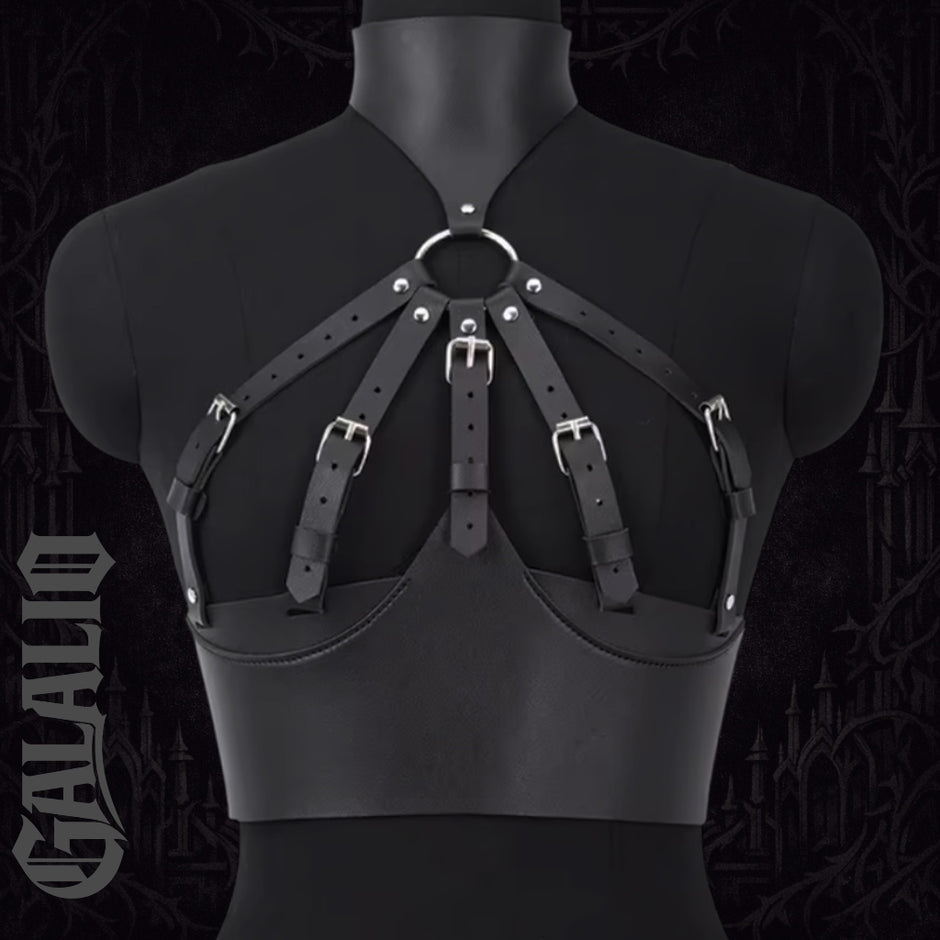 Women Fashion Belt Wide Corset Leather Corselet Harness