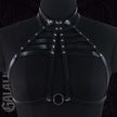 Gothic Style Black PU Harness Dark E-girls Wearable Cutout Harness