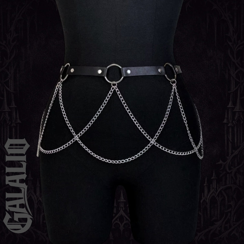 Women Fashion Black Belt Harness