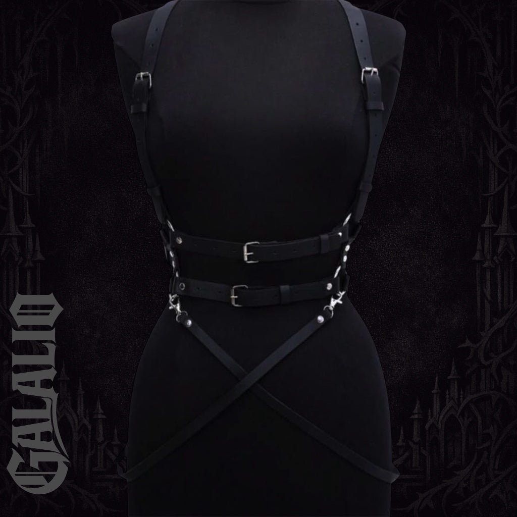 Women Punk Gothic Dark Black Personalized Fashion Body Harness