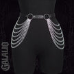 Women Sexy Leg Chain Harness garter Belt Waist Corset Belt