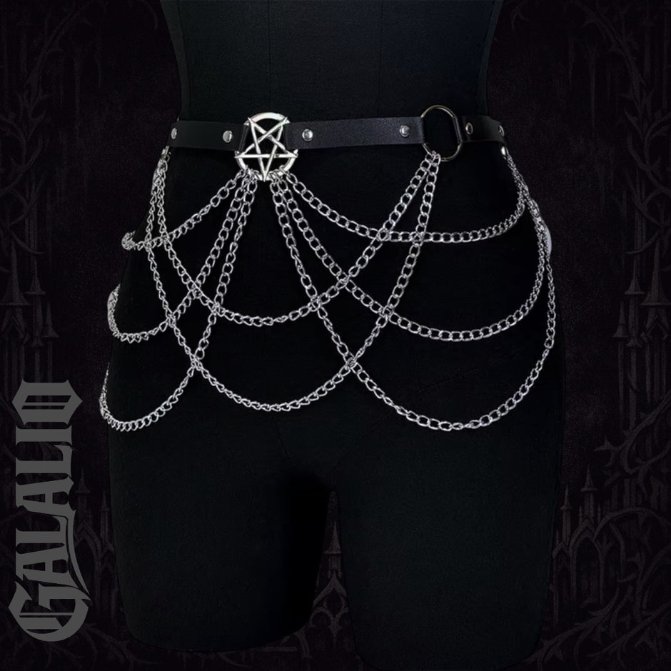 Women Fashion Street Style Chain Belt Harness