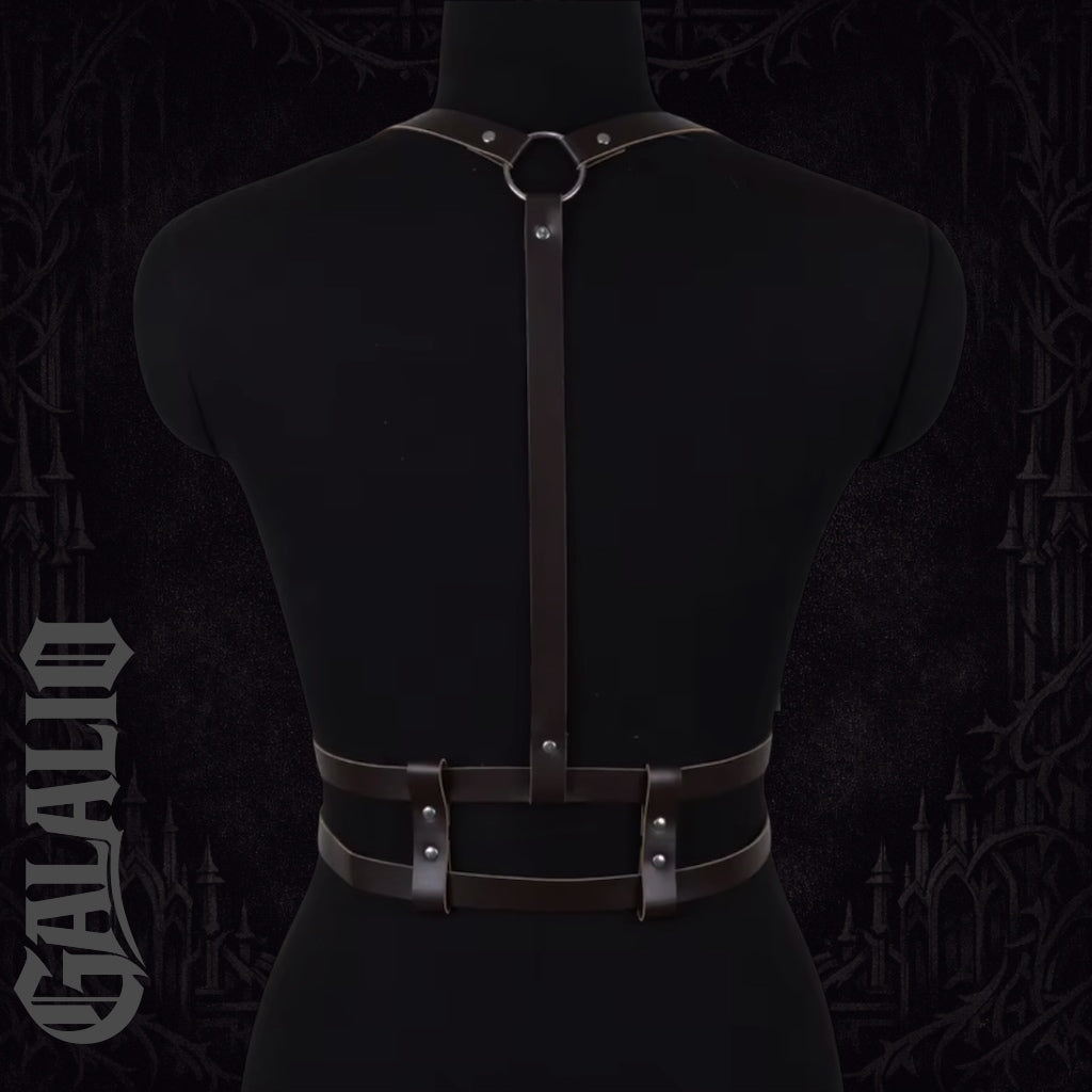 Women Punk Style Fashion PU Leather Waist Belt Harness