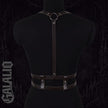 Women Punk Style Fashion PU Leather Waist Belt Harness