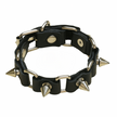 Unisex Spike Decor Leather Bracelet