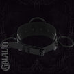 Women 3 Rings Black PU Leather Punk Gothic Choker