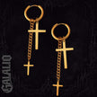 1Pair Unisex Stainless Steel Earrings Fashion Punk Earring