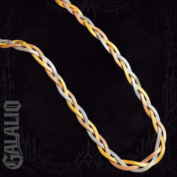 Women Stainless Steel Snake Chain Necklace & Bracelet Set