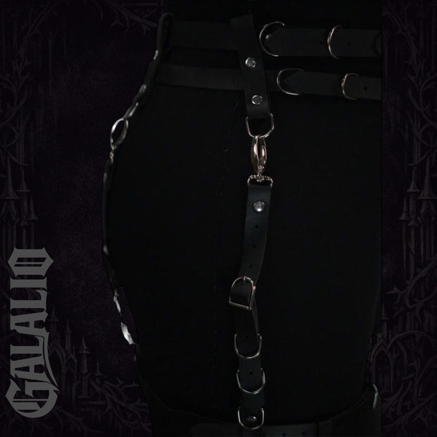 PU Leather Gothic Chest Full Body Harness