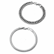2Pcs Stainless Steel Men Bracelet