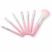 7 Pcs Professional Wood Pink Makeup Brushes Kit