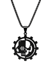 Stainless Steel Adeptus Pendant Necklace
