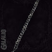 Men 11mm Wide Punk Stainless Steel Spike Interlocking Chain Bracelet