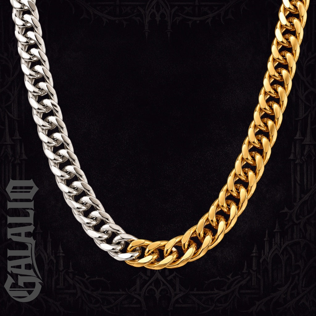 Double Color 316L Stainless Steel Chain Necklace