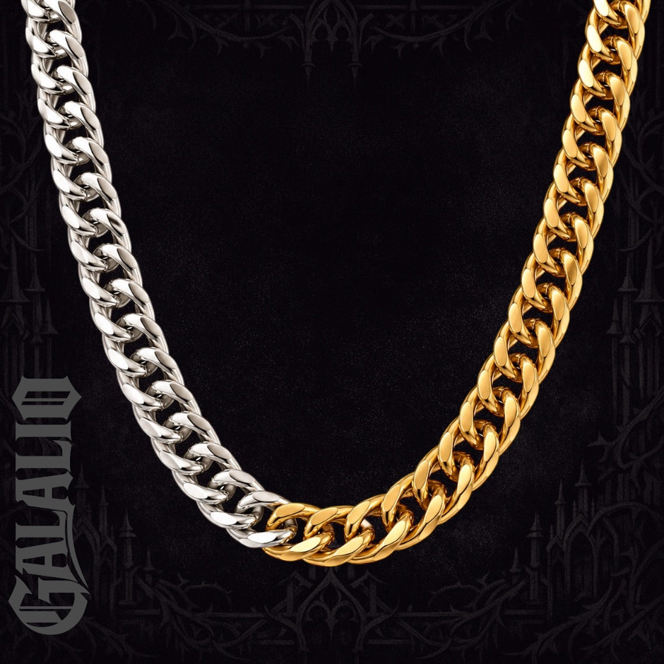 Double Color 316L Stainless Steel Chain Necklace