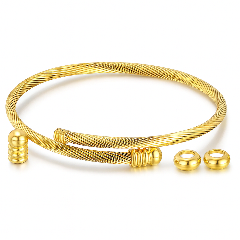 Unisex Stainless Steel Elastic Bracelet