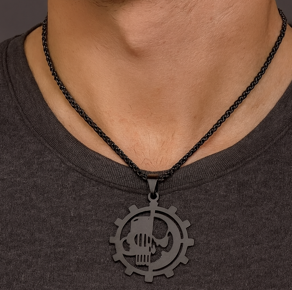 Stainless Steel Adeptus Pendant Necklace