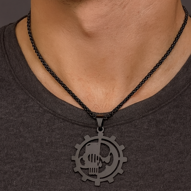 Stainless Steel Adeptus Pendant Necklace